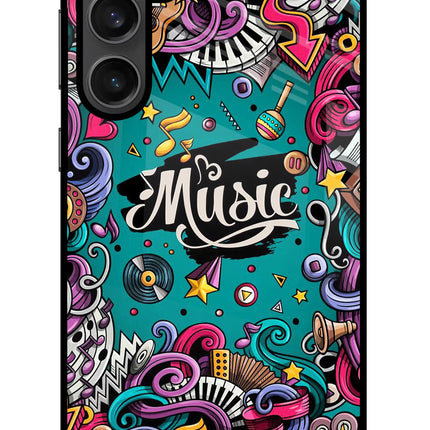 Music Graffiti Samsung S23 FE 5G Glass Case