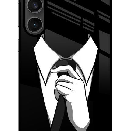 Black Tie Samsung S23 FE 5G Glass Case