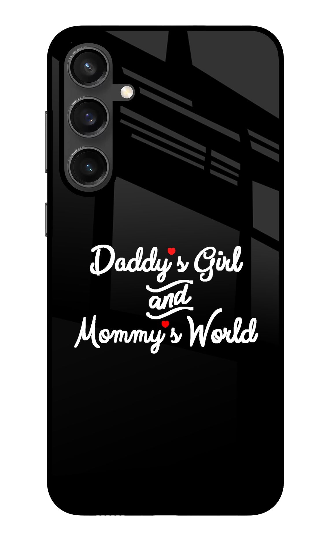 Daddy's Girl and Mommy's World Samsung S23 FE 5G Glass Case