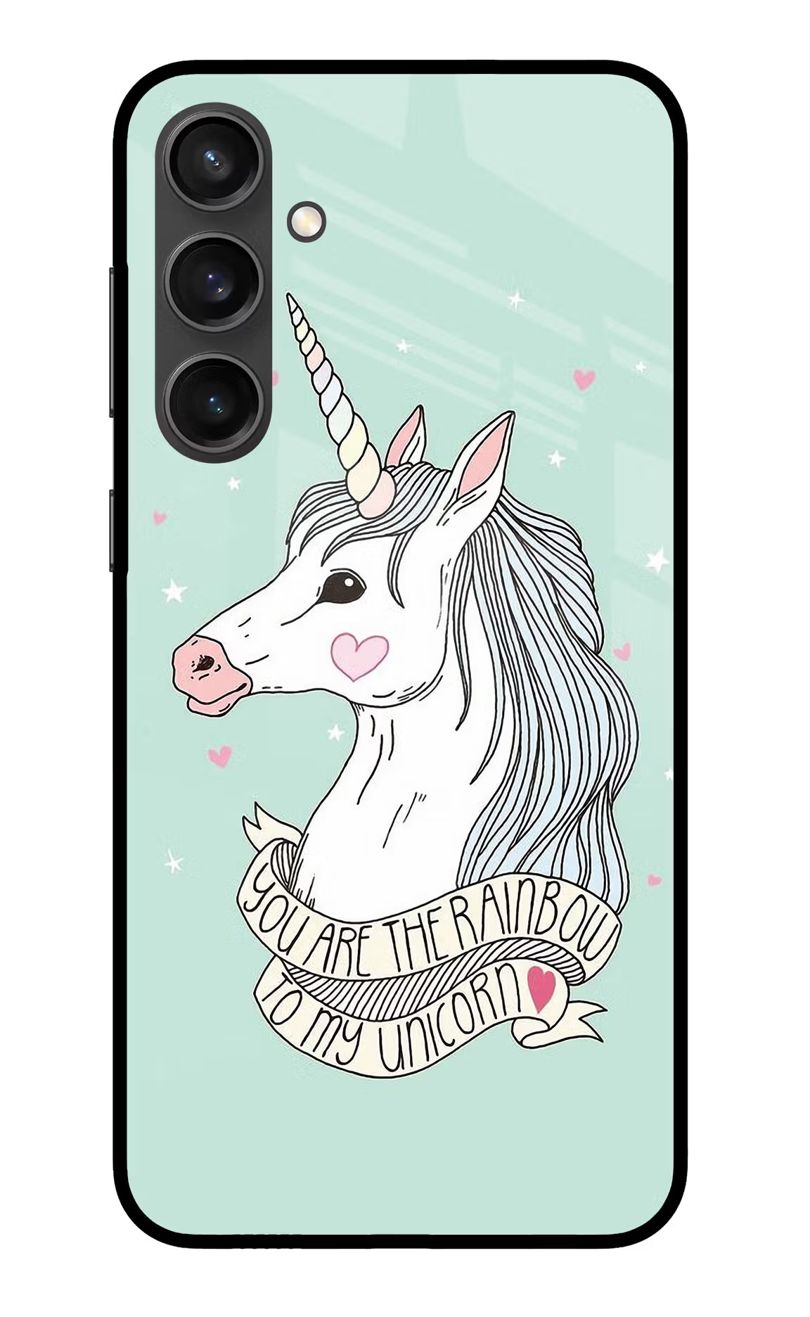 Unicorn Wallpaper Samsung S23 FE 5G Glass Case Back Cover by Casekaro