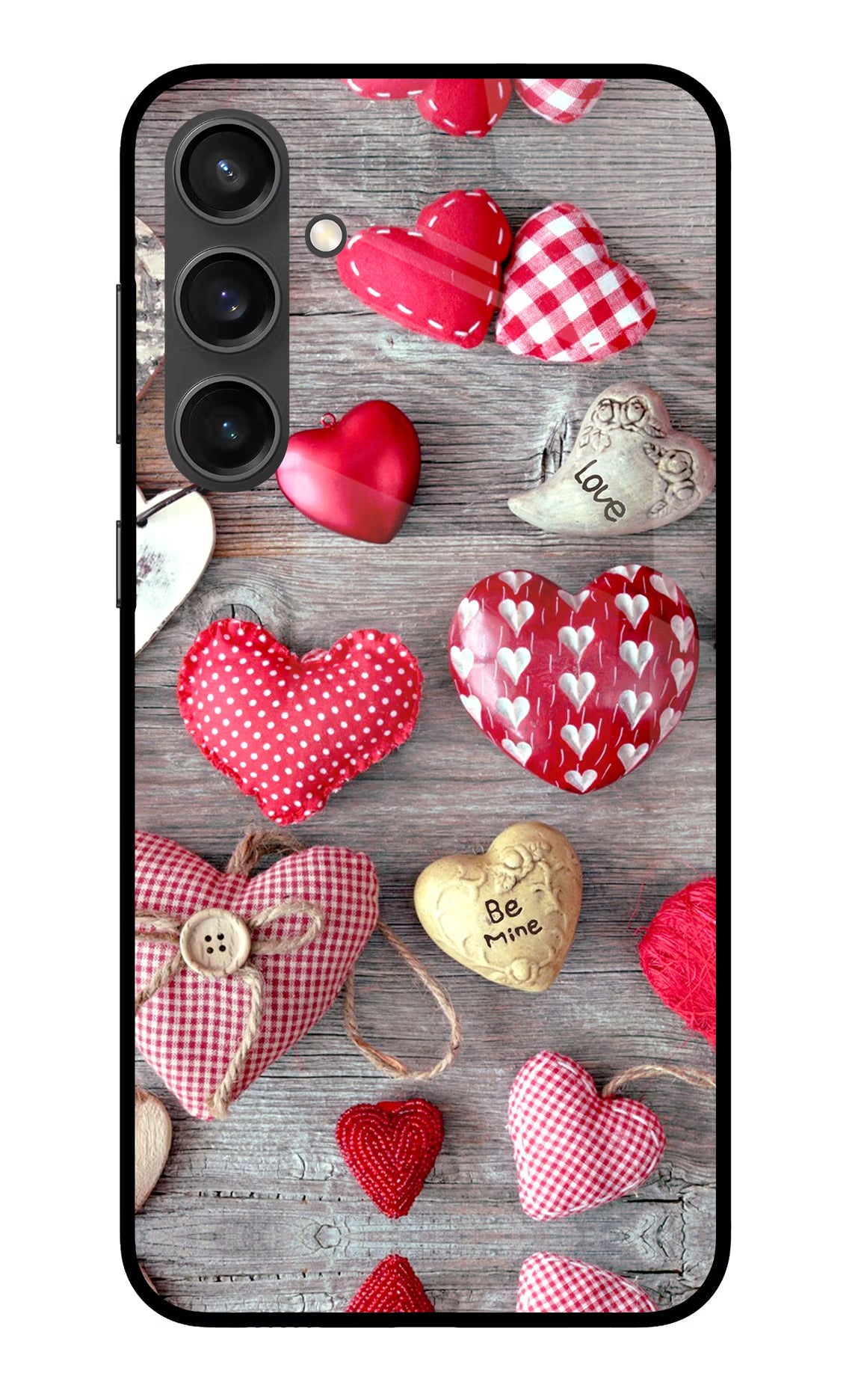 Love Wallpaper Samsung S23 FE 5G Glass Case Back Cover by Casekaro