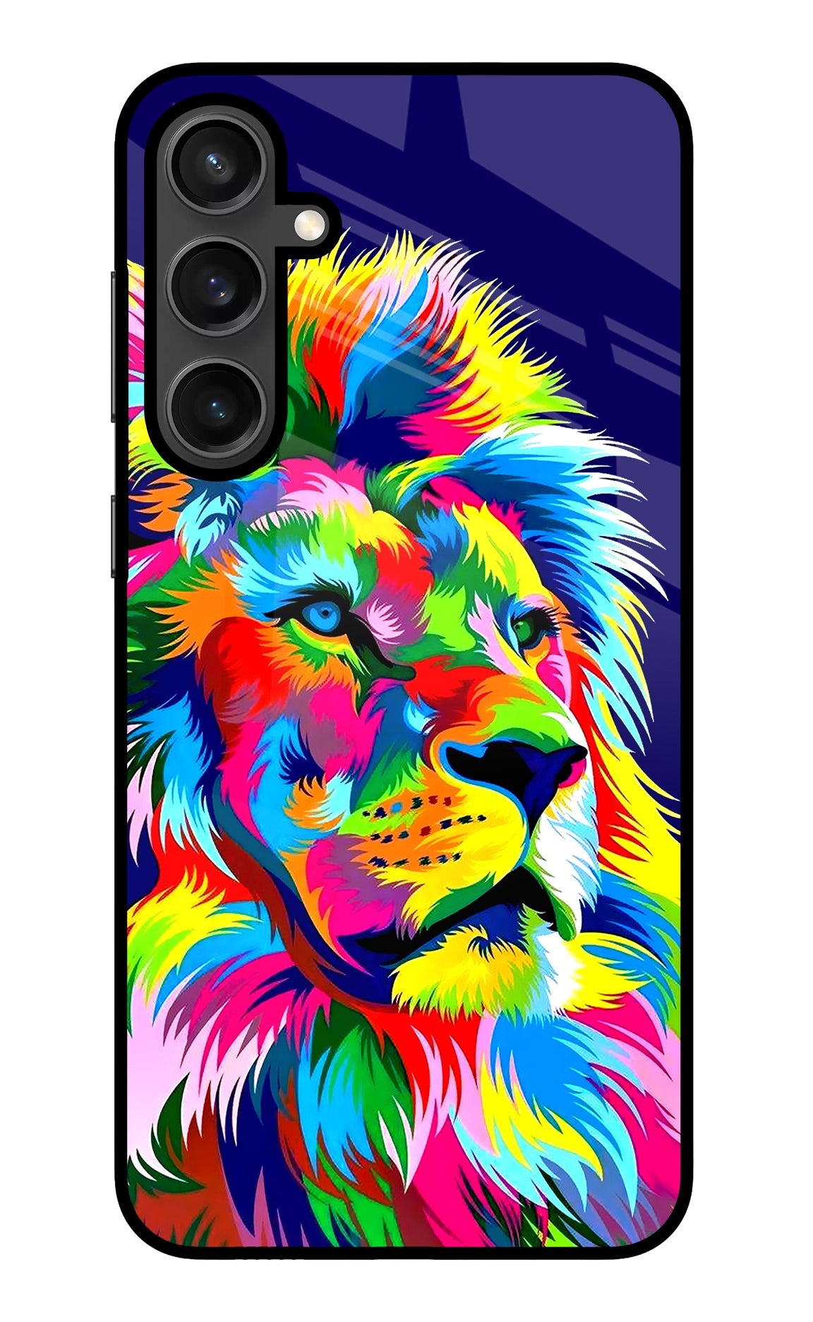 Vector Art Lion Samsung S23 FE 5G Glass Case