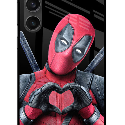 Deadpool Samsung S23 FE 5G Glass Case Back Cover by Casekaro
