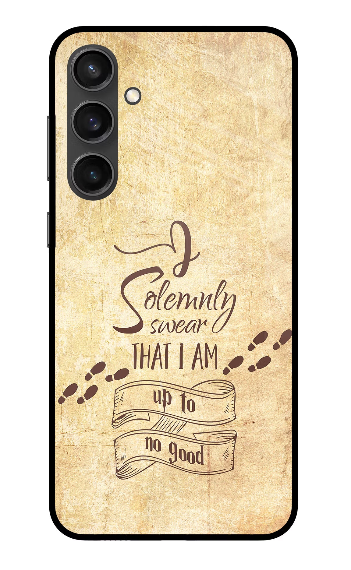 I Solemnly swear that i up to no good Samsung S23 FE 5G Glass Case Back Cover by Casekaro