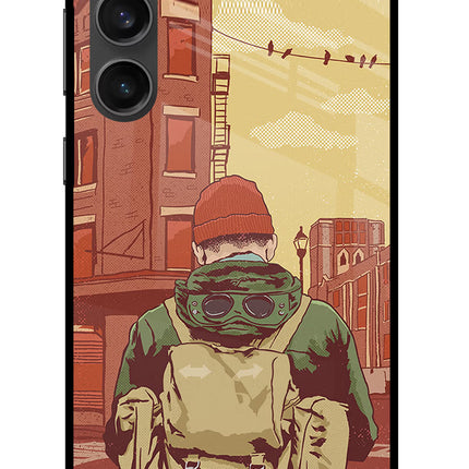 Adventurous Samsung S23 FE 5G Glass Case Back Cover by Casekaro