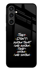 FRIENDS Dialogue Samsung S23 FE 5G Glass Case