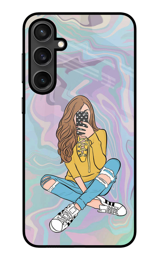 Selfie Girl Samsung S23 FE 5G Glass Case