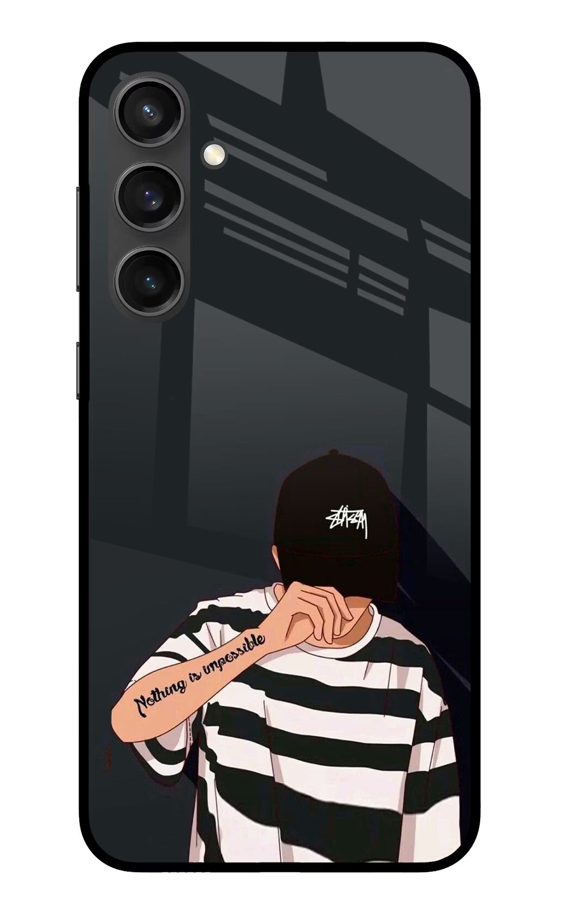 Aesthetic Boy Samsung S23 FE 5G Glass Case Back Cover by Casekaro