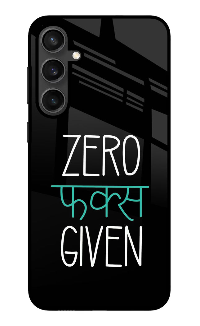 Zero Fucks Given Samsung S23 FE 5G Glass Case