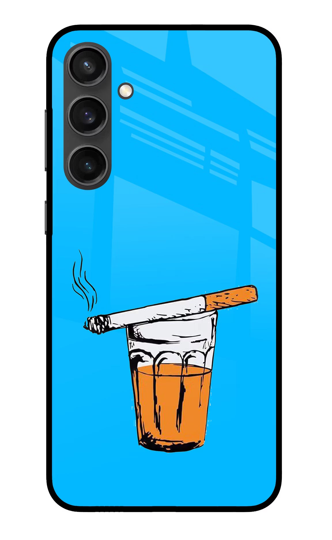 Chai Sutta Samsung S23 FE 5G Glass Case Back Cover by Casekaro