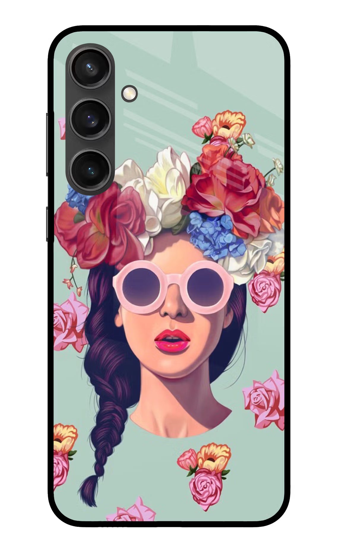 Pretty Girl Samsung S23 FE 5G Glass Case Back Cover by Casekaro