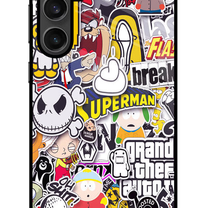 Sticker Bomb Samsung S23 FE 5G Glass Case
