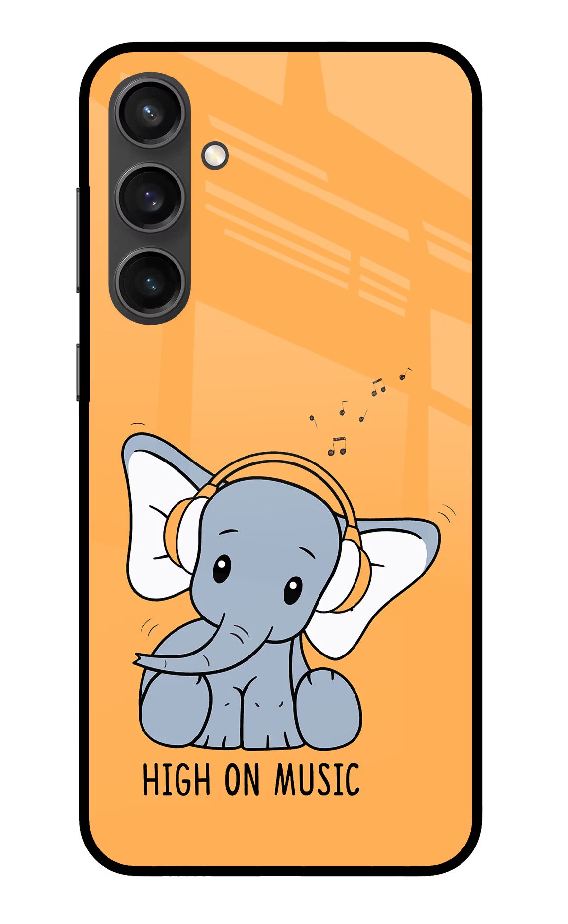 High On Music Samsung S23 FE 5G Glass Case Back Cover by Casekaro