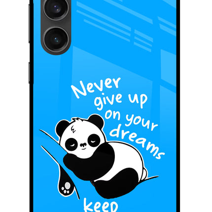 Keep Sleeping Samsung S23 FE 5G Glass Case Back Cover by Casekaro