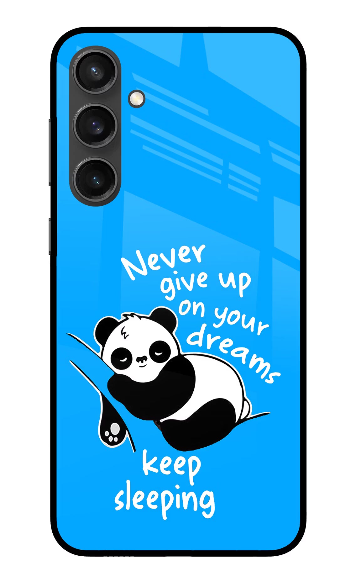 Keep Sleeping Samsung S23 FE 5G Glass Case Back Cover by Casekaro