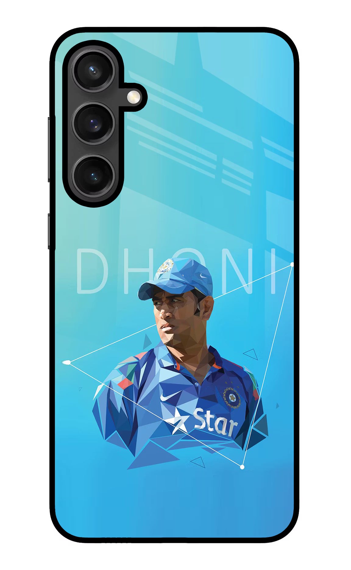 Dhoni Artwork Samsung S23 FE 5G Glass Case