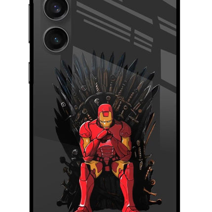 Ironman Throne Samsung S23 FE 5G Glass Case Back Cover by Casekaro