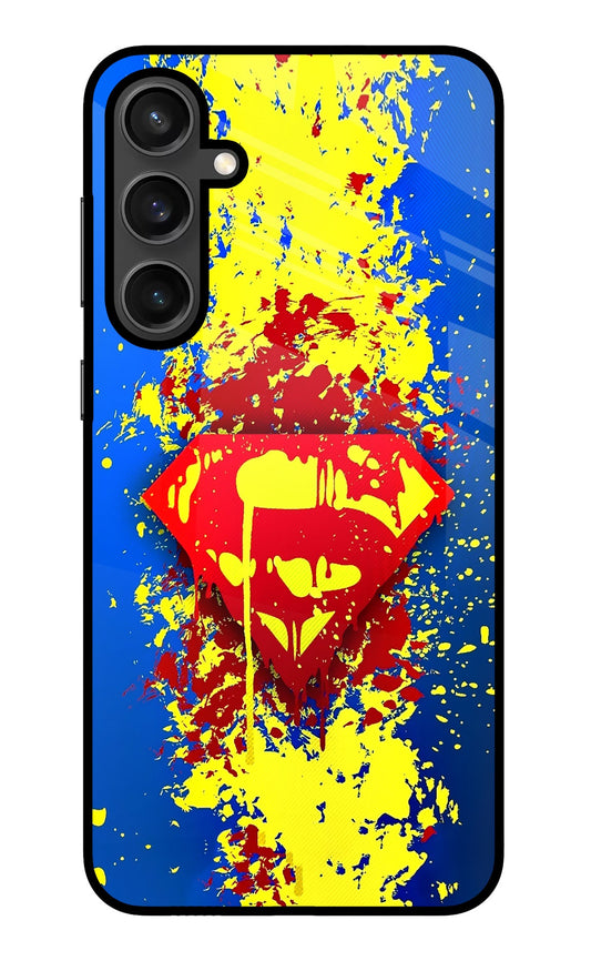Superman logo Samsung S23 FE 5G Glass Case