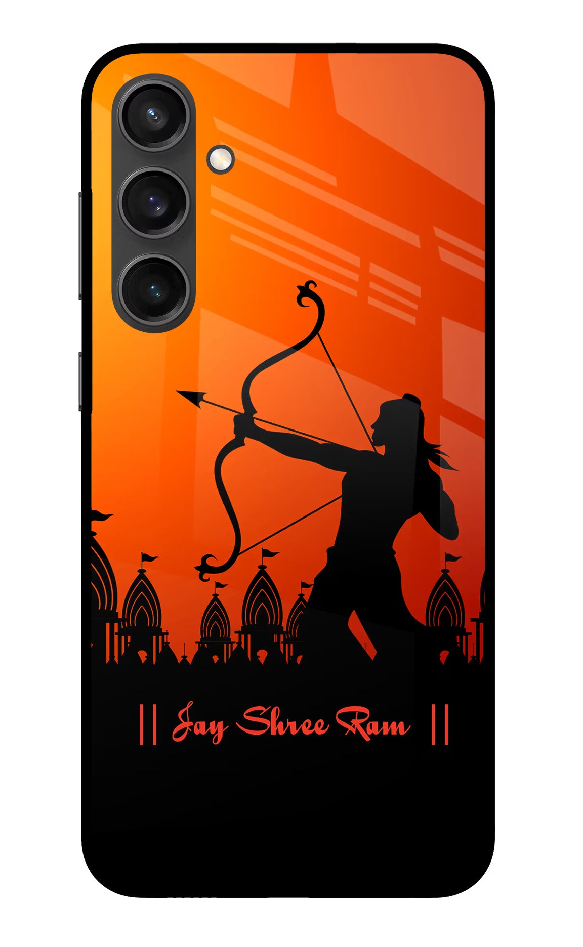 Lord Ram - 4 Samsung S23 FE 5G Glass Case Back Cover by Casekaro