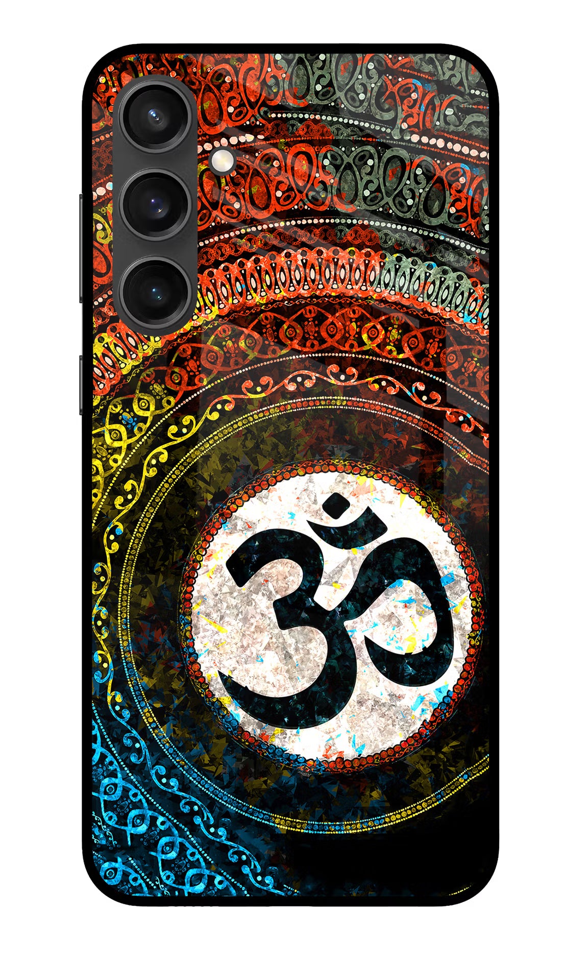 Om Cultural Samsung S23 FE 5G Glass Case Back Cover by Casekaro