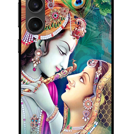 Lord Radha Krishna Samsung S23 FE 5G Glass Case Back Cover by Casekaro
