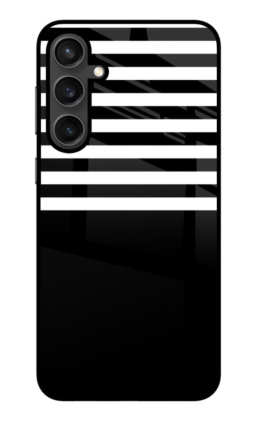 Black and White Print Samsung S23 FE 5G Glass Case
