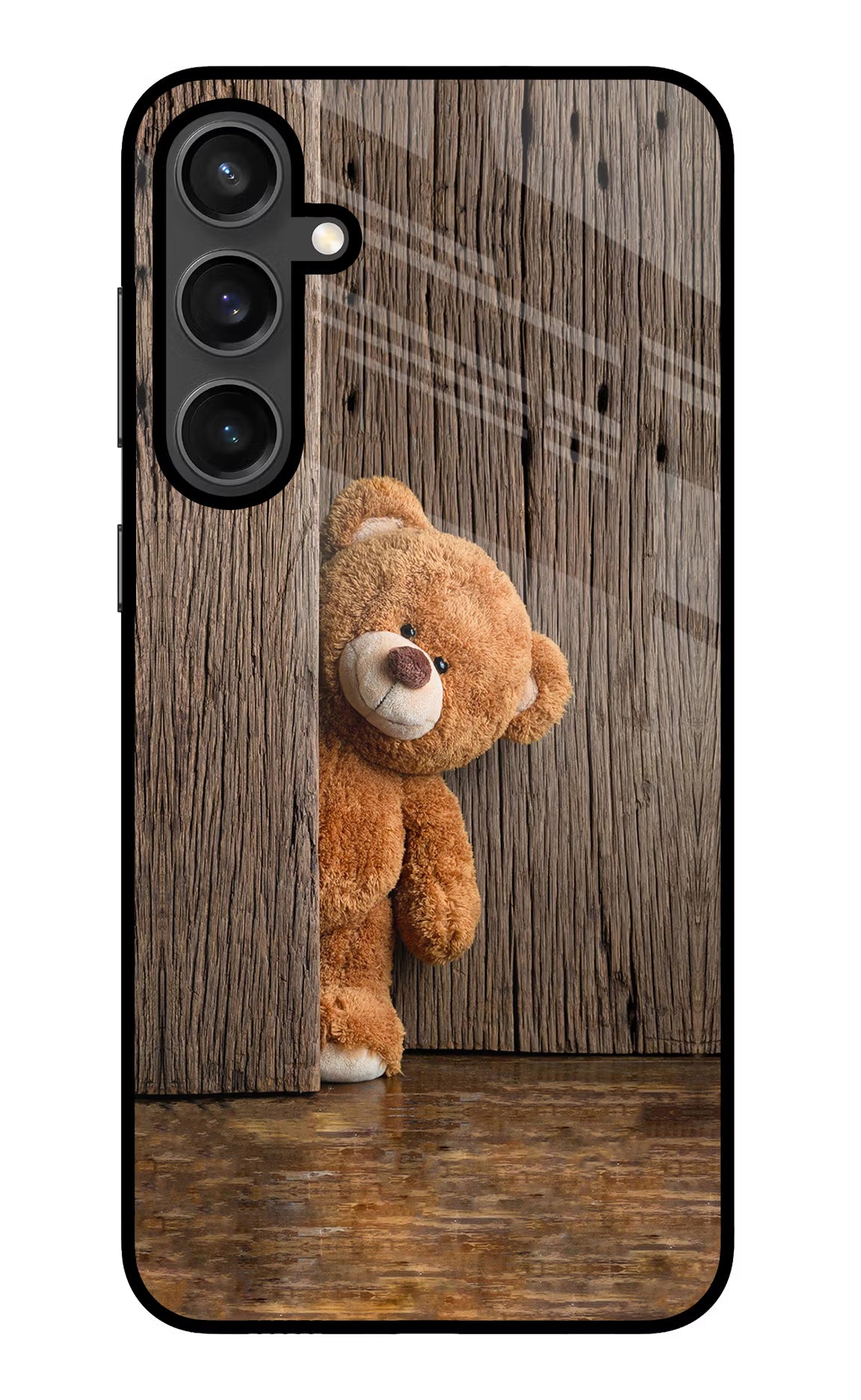 Teddy Wooden Samsung S23 FE 5G Glass Case