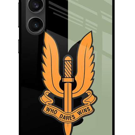 Balidan Logo Samsung S23 FE 5G Glass Case Back Cover by Casekaro