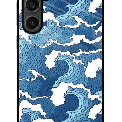 Blue Waves Samsung S23 FE 5G Glass Case