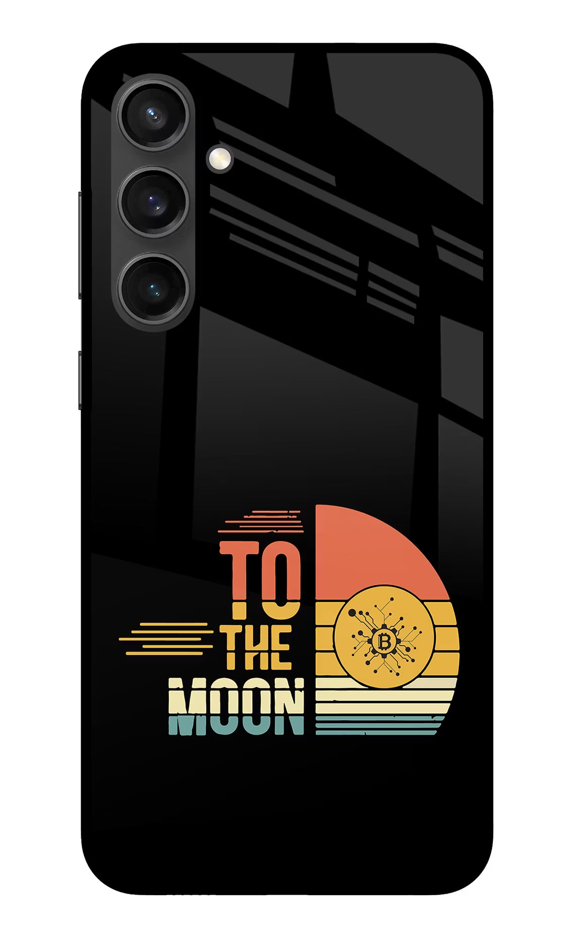 To the Moon Samsung S23 FE 5G Glass Case Back Cover by Casekaro