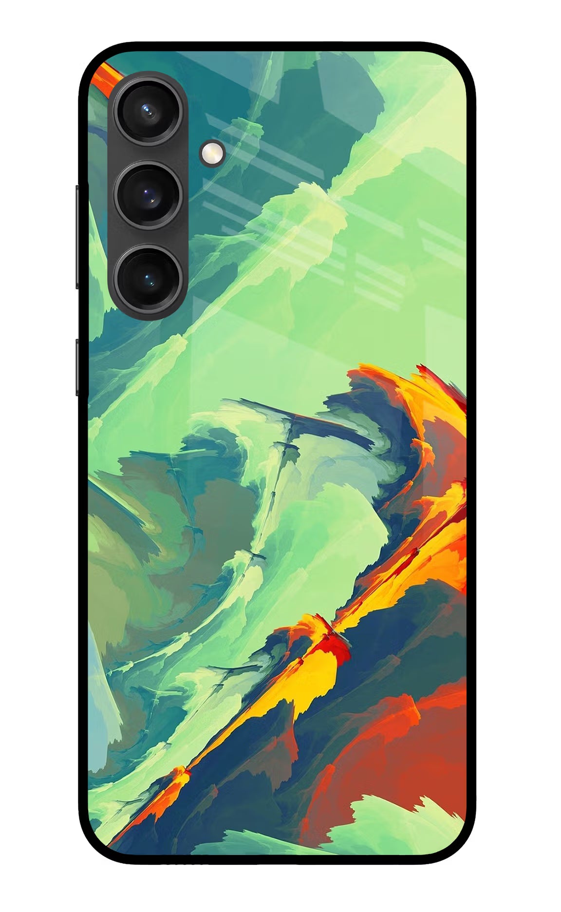 Paint Art Samsung S23 FE 5G Glass Case Back Cover by Casekaro