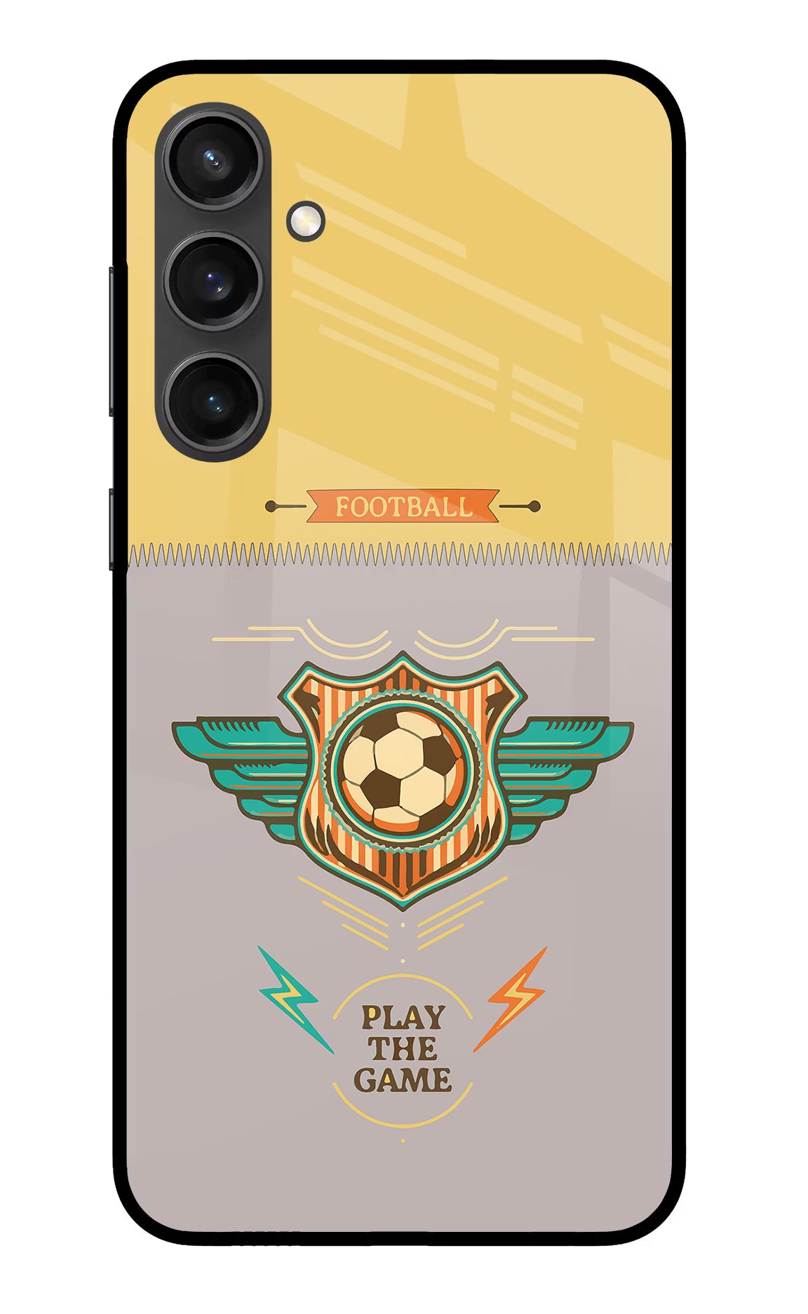 Football Samsung S23 FE 5G Glass Case Back Cover by Casekaro