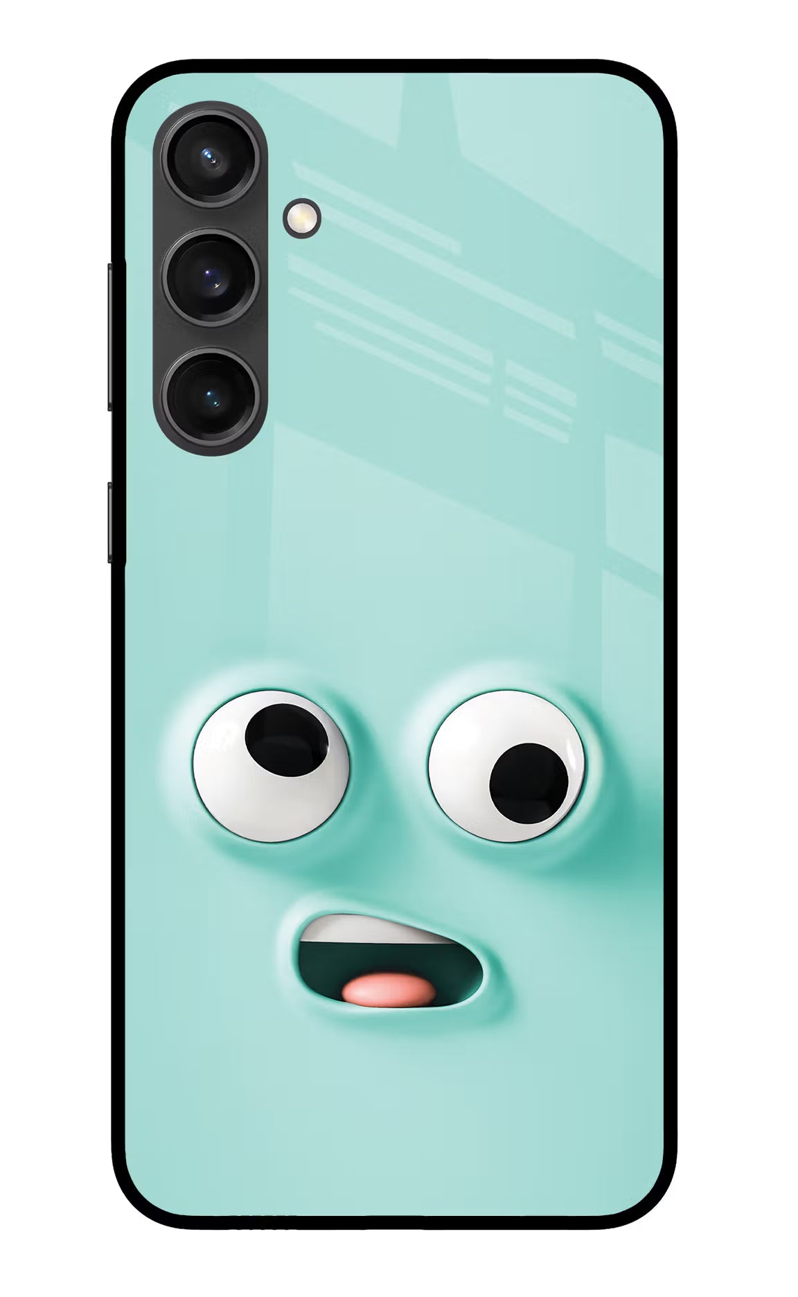 Funny Cartoon Samsung S23 FE 5G Glass Case Back Cover by Casekaro