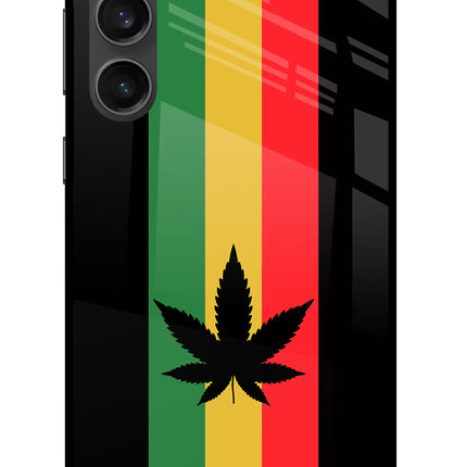 Weed Flag Samsung S23 FE 5G Glass Case Back Cover by Casekaro