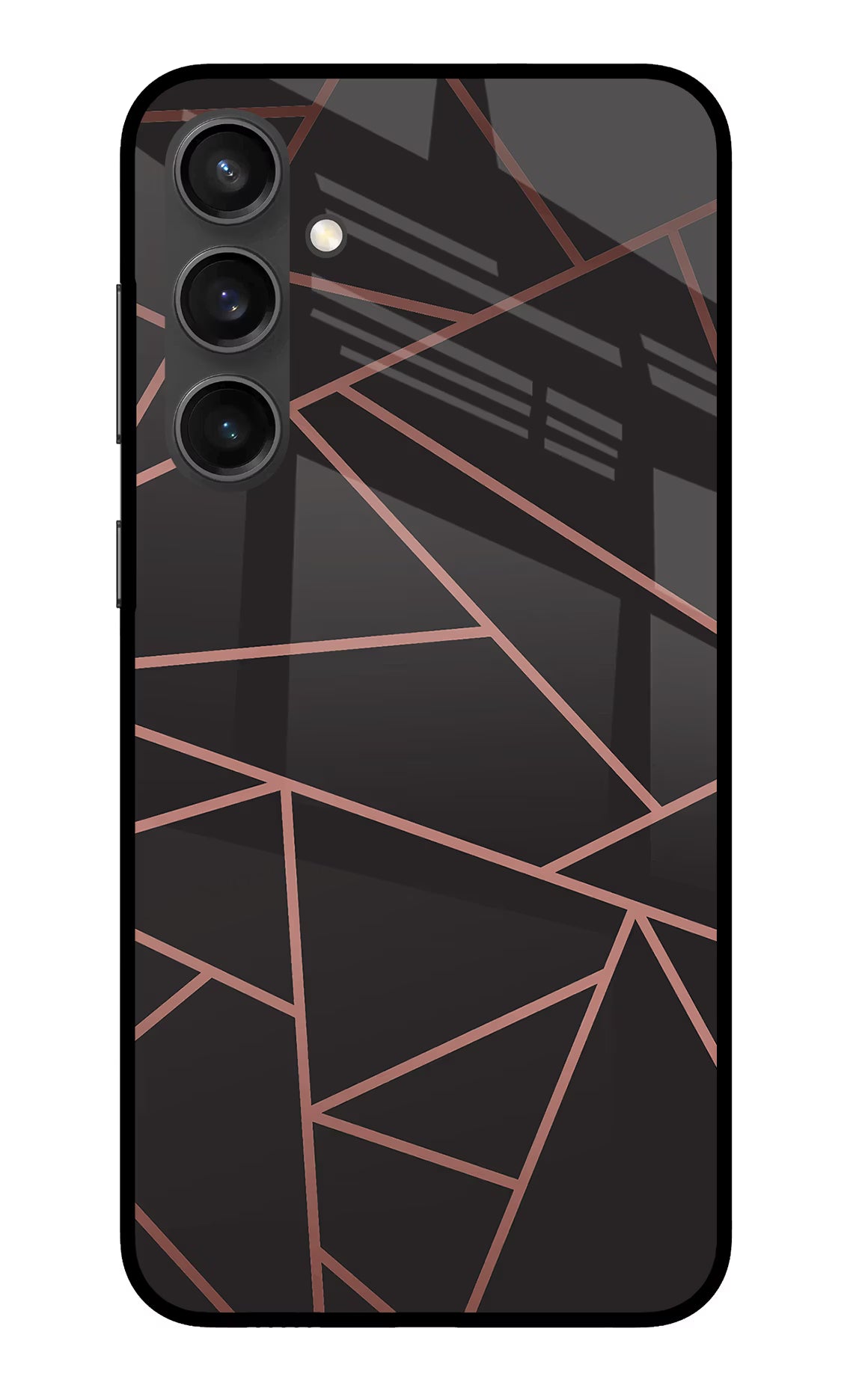 Geometric Pattern Samsung S23 FE 5G Glass Case Back Cover by Casekaro
