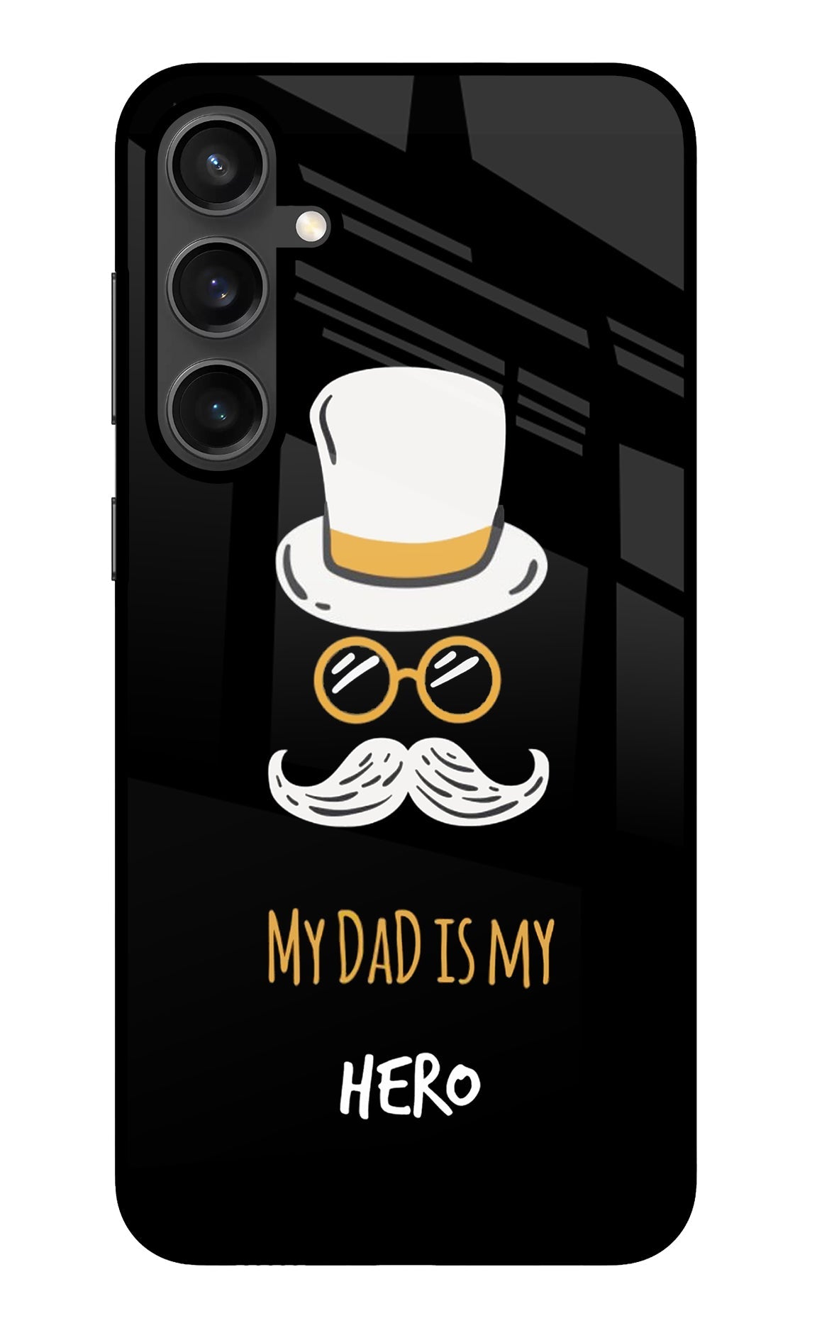 My Dad Is My Hero Samsung S23 FE 5G Glass Case