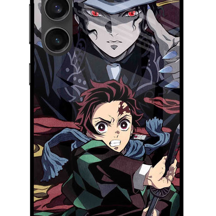 Demon Slayer Samsung S23 FE 5G Glass Case Back Cover by Casekaro