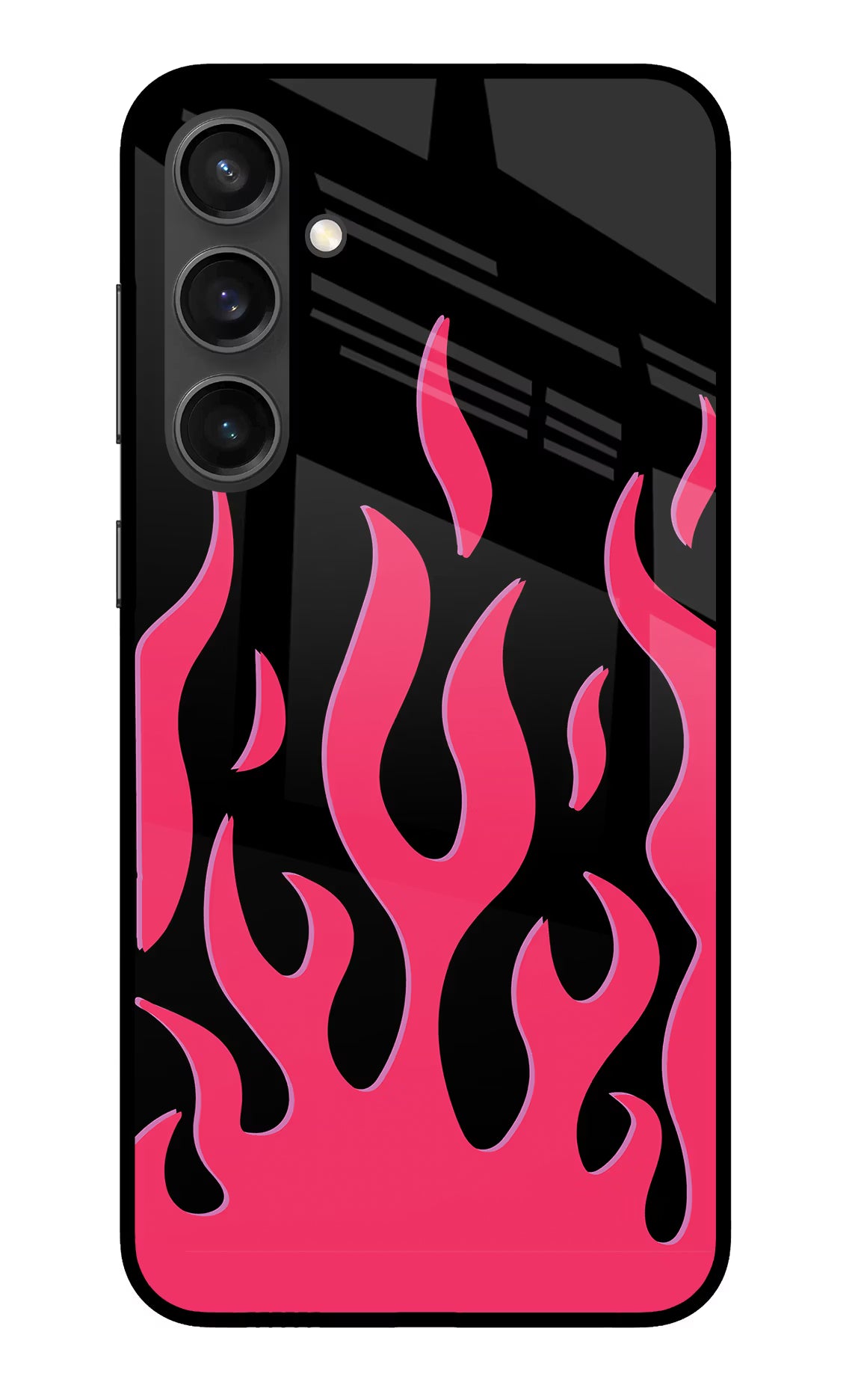 Fire Flames Samsung S23 FE 5G Glass Case Back Cover by Casekaro