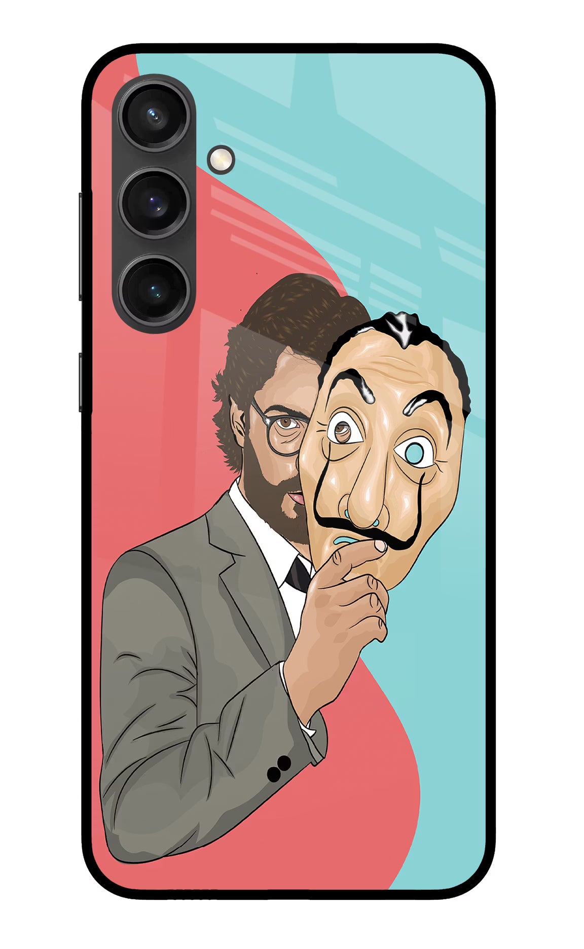Professor Samsung S23 FE 5G Glass Case Back Cover by Casekaro