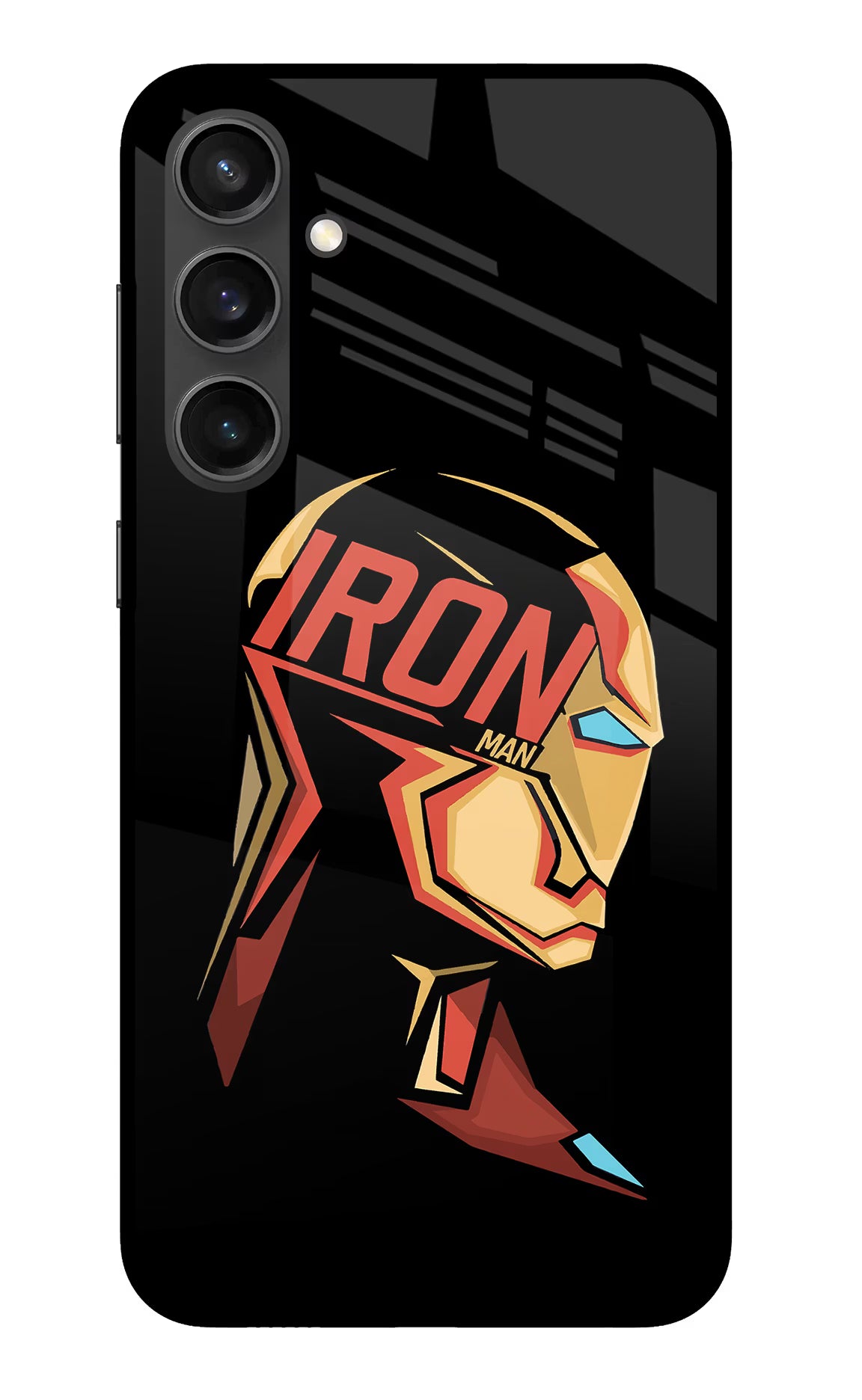 IronMan Samsung S23 FE 5G Glass Case Back Cover by Casekaro