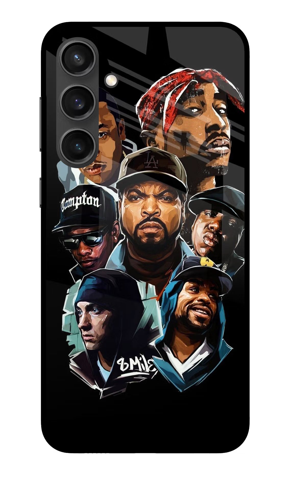 Rappers Samsung S23 FE 5G Glass Case Back Cover by Casekaro