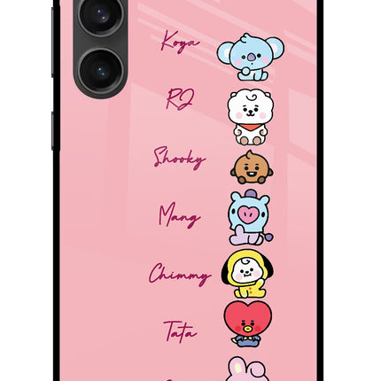 BTS names Samsung S23 FE 5G Glass Case Back Cover by Casekaro