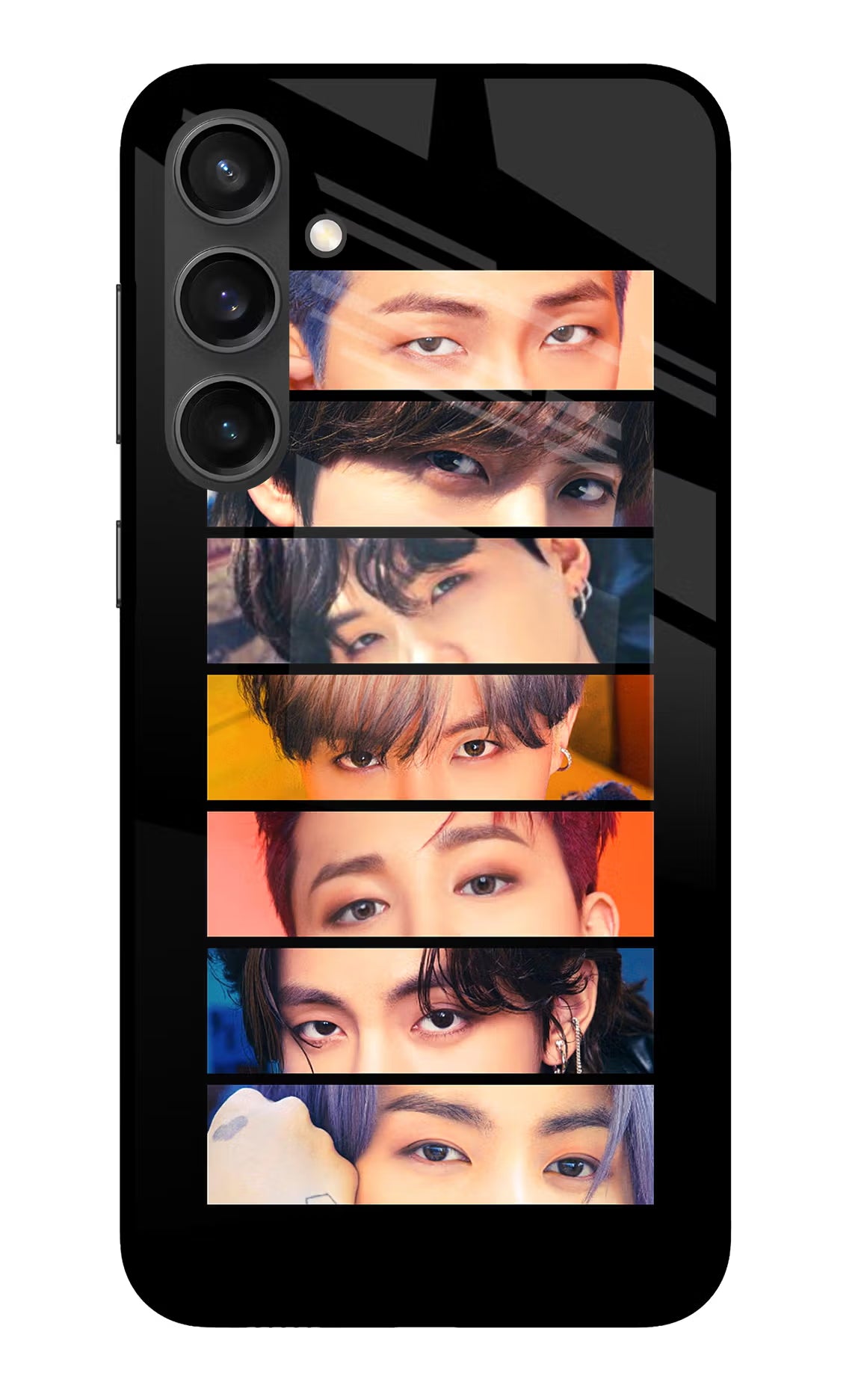 BTS Eyes Samsung S23 FE 5G Glass Case Back Cover by Casekaro