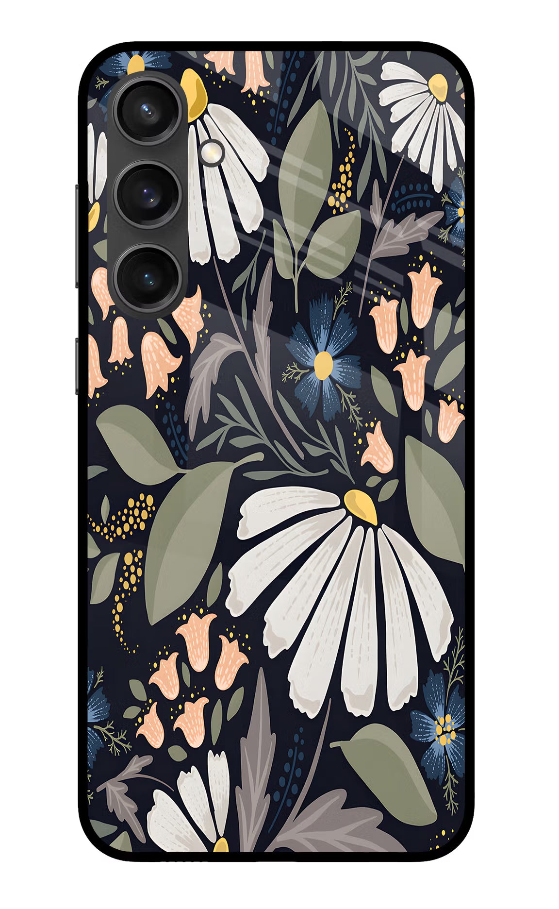 Flowers Art Samsung S23 FE 5G Glass Case Back Cover by Casekaro