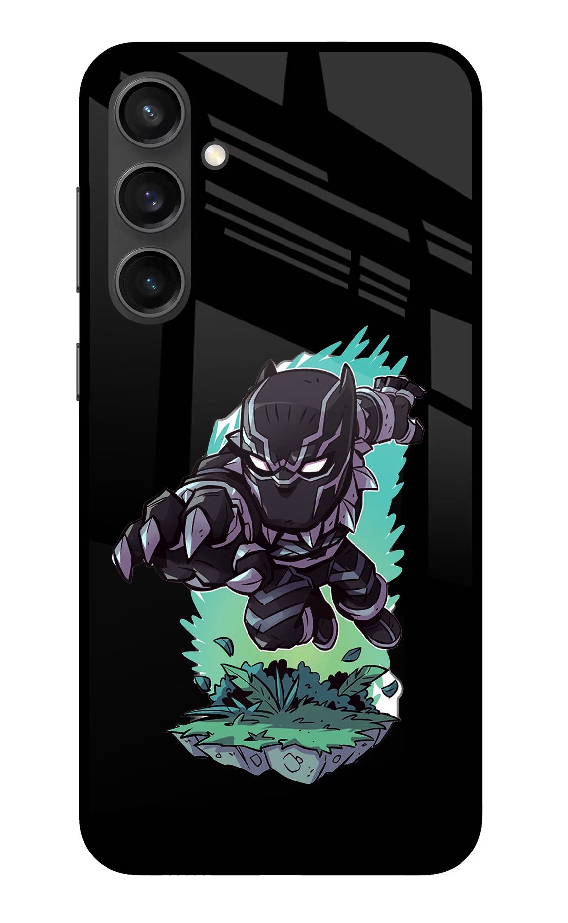 Black Panther Samsung S23 FE 5G Glass Case Back Cover by Casekaro