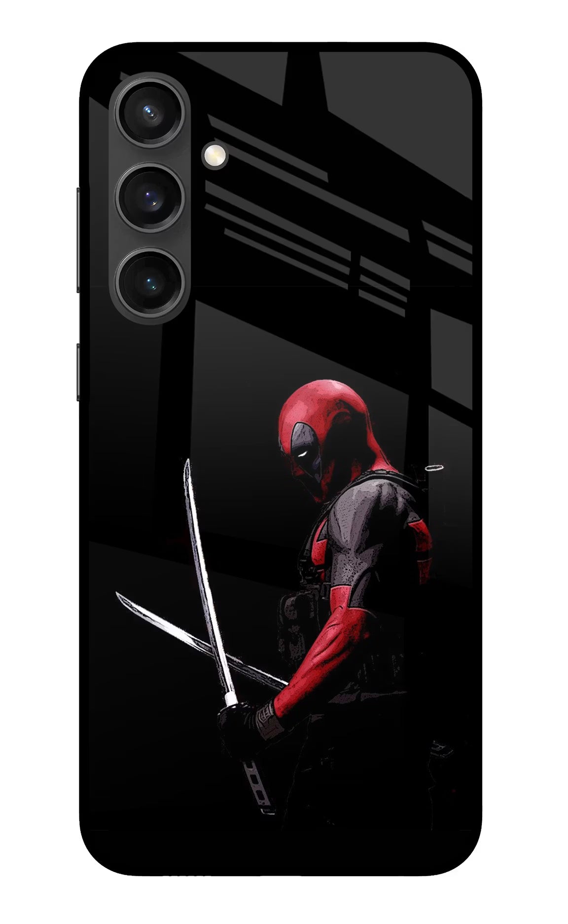 Deadpool Samsung S23 FE 5G Glass Case Back Cover by Casekaro