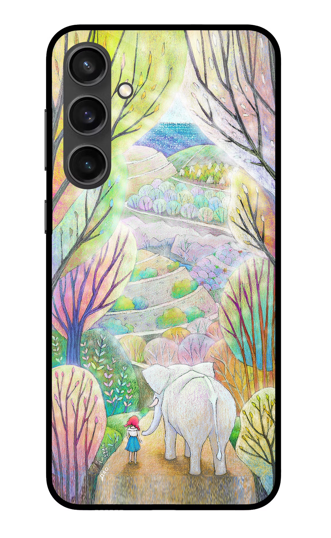 Nature Painting Samsung S23 FE 5G Glass Case Back Cover by Casekaro