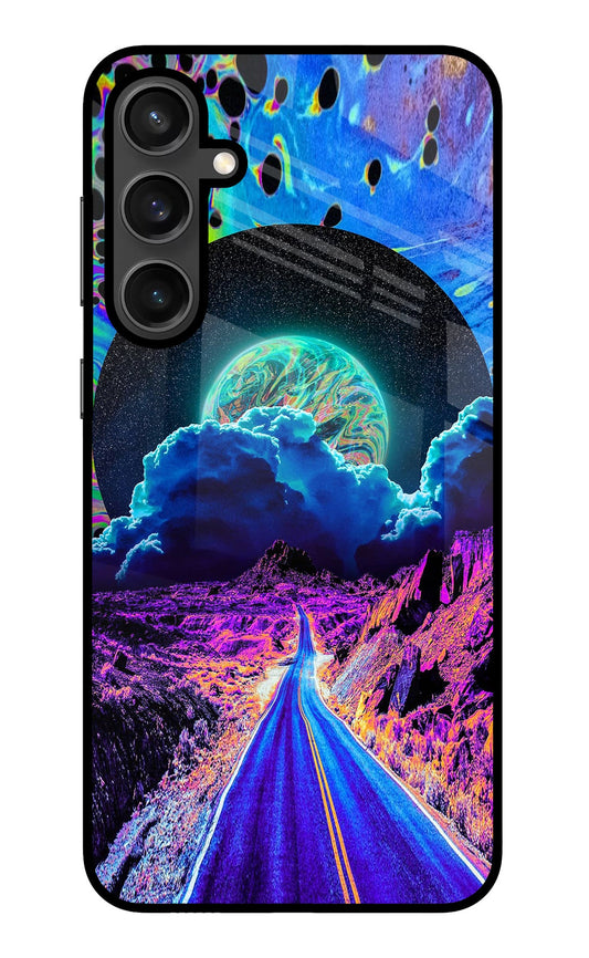 Psychedelic Painting Samsung S23 FE 5G Glass Case
