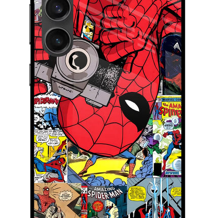 Spider Man Samsung S23 FE 5G Glass Case Back Cover by Casekaro