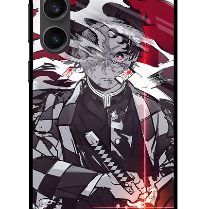 Demon Slayer Samsung S23 FE 5G Glass Case Back Cover by Casekaro